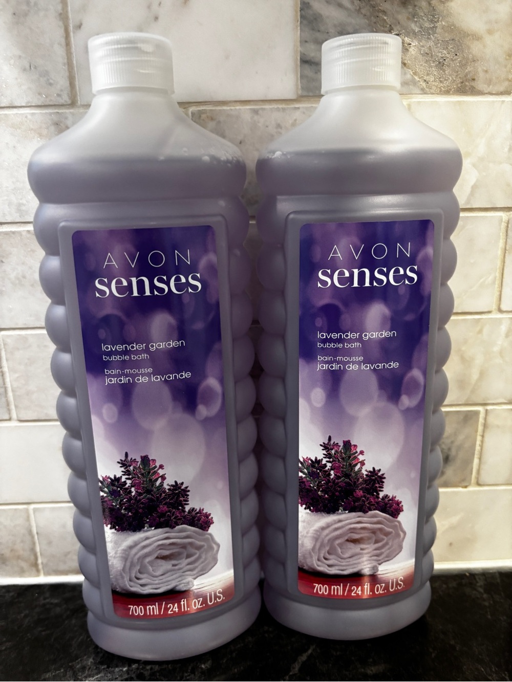 Avon Senses Lavender Garden Bubble Bath - Purple